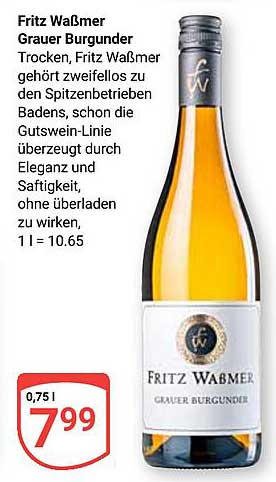 Fritz Waßmer Grauer Burgunder