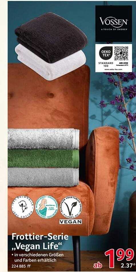 Frottee-Serie „Vegan Life“ von Vossen