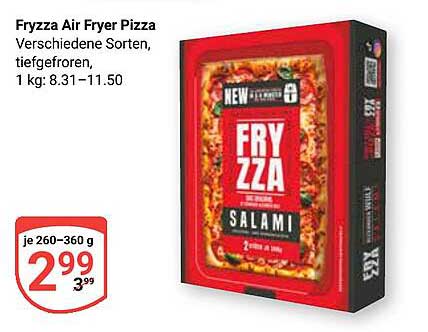 Fryzza Air Fryer Pizza - Verschiedene Sorten, tiefgefroren