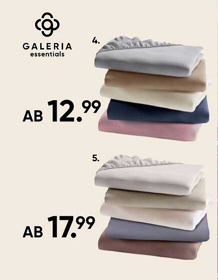 Galeria Essentials Bettwäsche in verschiedenen Farben ab 12,99 €