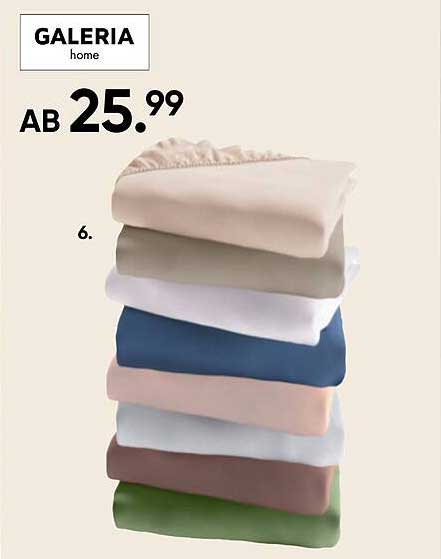 GALERIA home Spannbettlaken ab 25,99 €