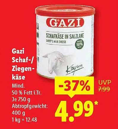 Gazi Schaf-/Ziegenkäse in Salzlake