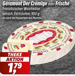 Géramont Der Cremige oder Frische französischer Weichkäse