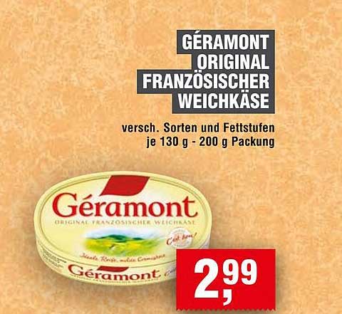 GÉRAMONT ORIGINAL FRANZÖSISCHER WEICHKÄSE