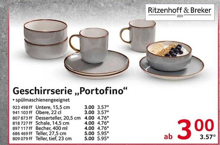 Geschirrserie „Portofino“