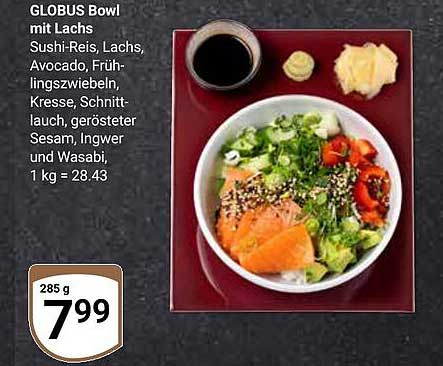 GLOBUS Bowl mit Lachs