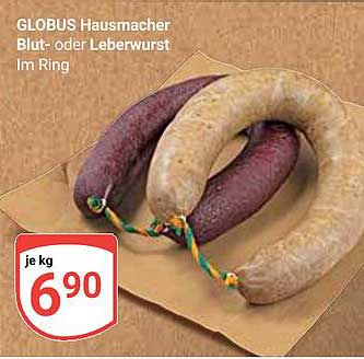 GLOBUS Hausmacher Blut- oder Leberwurst im Ring