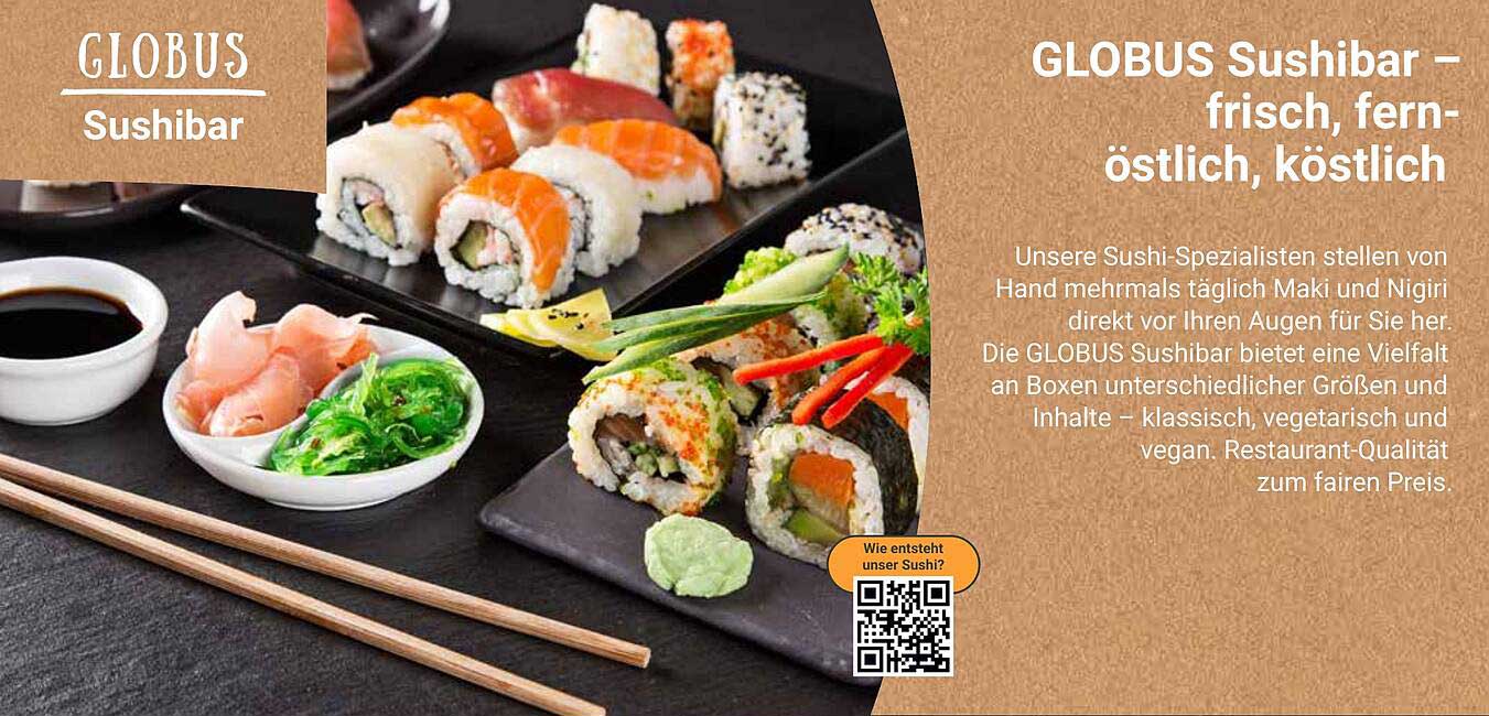 GLOBUS Sushi – frisch, fernöstlich, köstlich