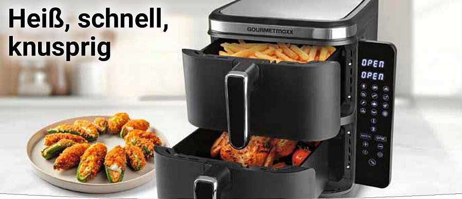 GOURMETmaxx Heißluftfritteuse – Heiße, schnelle und knusprige Ergebnisse