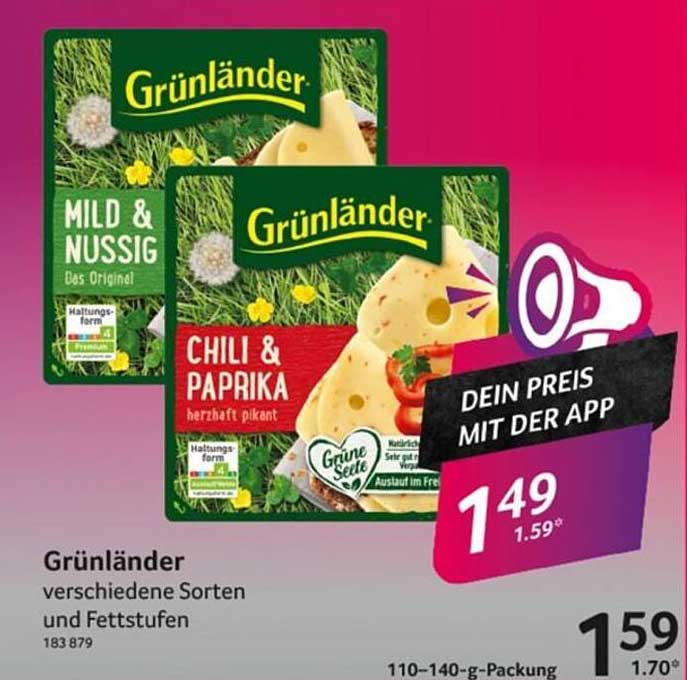 Grünländer Käse – Verschiedene Sorten und Fettstufen