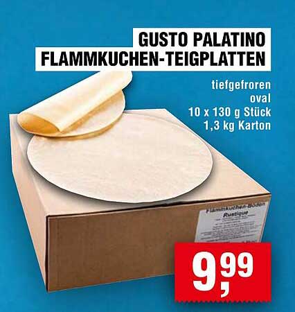 GUSTO PALATINO FLAMMKUCHEN-TEIGPLATTEN