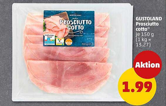 GUSTOLAND Prosciutto cotto 150 g für nur 1,99 €