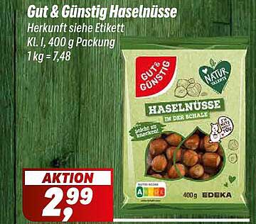 Gut & Günstig Haselnüsse 400 g Packung