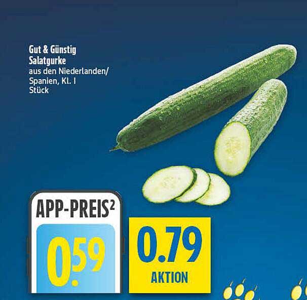 Gut & Günstig Salatgurke aus den Niederlanden/Spanien, Kl. I, Stück