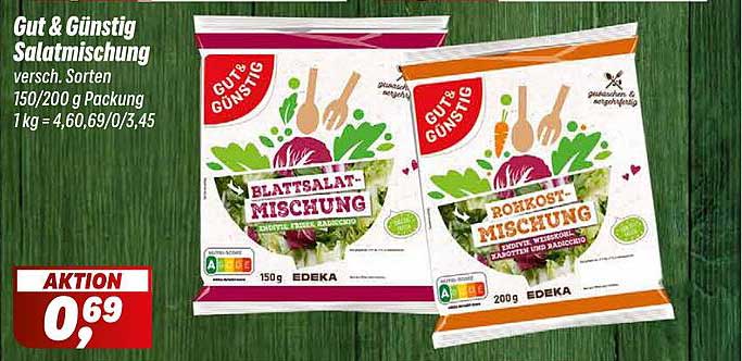 Gut & Günstig Salatmischung 150g/200g