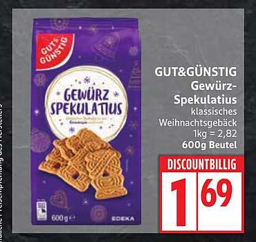 GUT&GÜNSTIG Gewürz-Spekulatius 600g