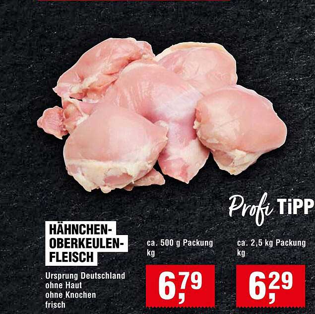 Hähnchen-Oberkeulenfleisch