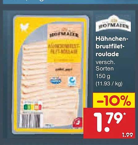 Hähnchenbrustfilet-Roulade - verschieden Sorten 150 g