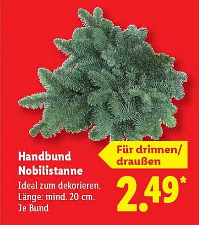Handbund Nobilsitanne - Ideal zum Dekorieren