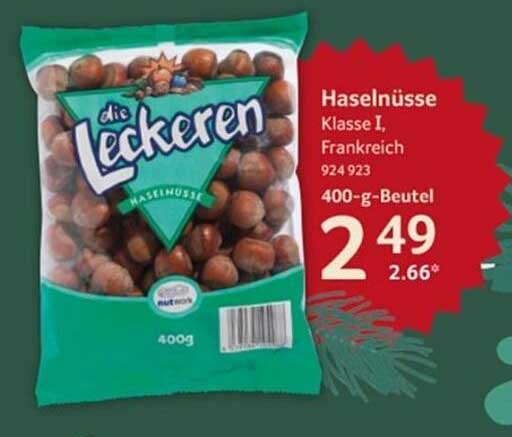 Haselnüsse Klasse I, Frankreich 400g-Beutel
