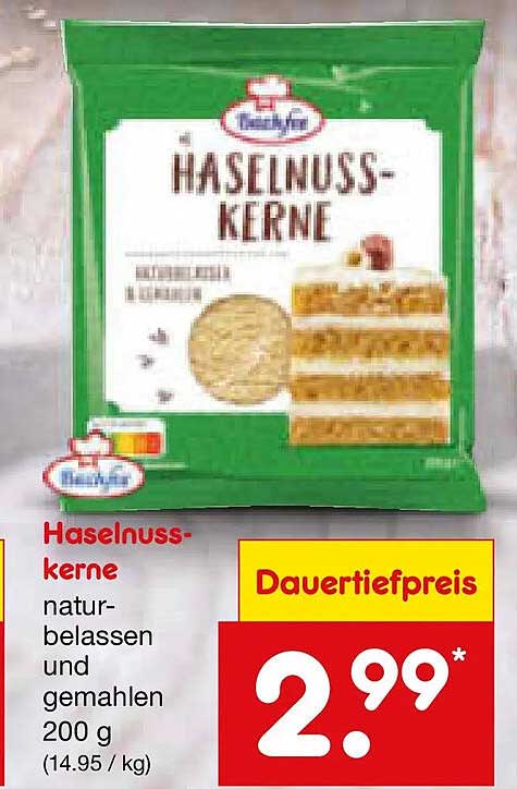 Haselnusskerne naturbelassen und gemahlen 200 g