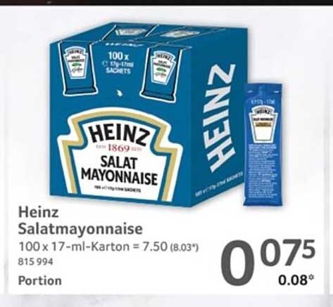 Heinz Salatmayo 100 x 17 ml