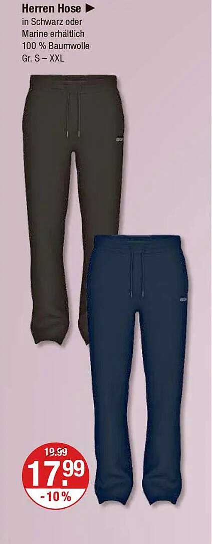 Herren Hose in Schwarz oder Marine