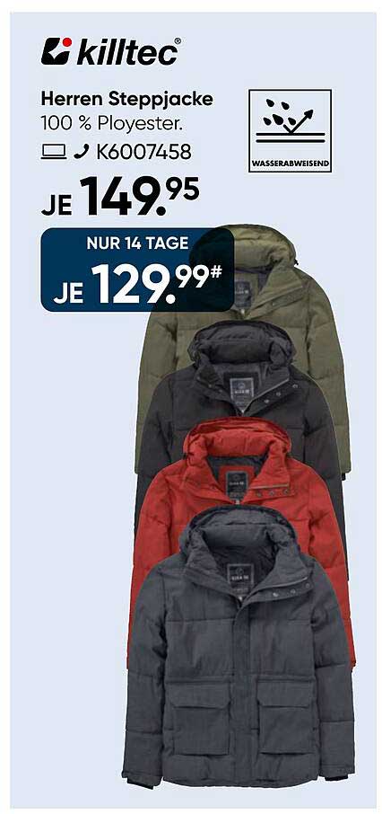 Herren Steppjacke von killtec - 100% Polyester