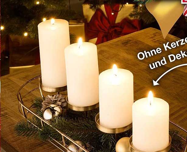 Hochwertige LED-Stumpenkerzen im Set - festliche Stimmung garantiert!