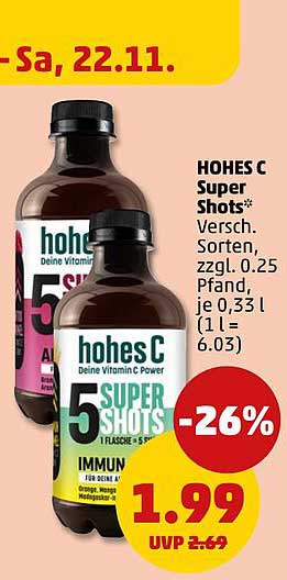 HOHES C Super Shots - 5 verschiedene Sorten