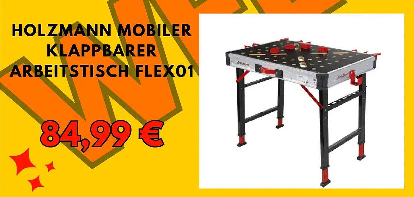 HOLZMANN MOBILER KLAPPTISCH FLEX01