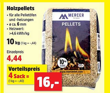 Holzpellets 10 kg - für alle Pelletöfen und -heizungen