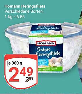 Homann Heringsfilets - Verschiedene Sorten