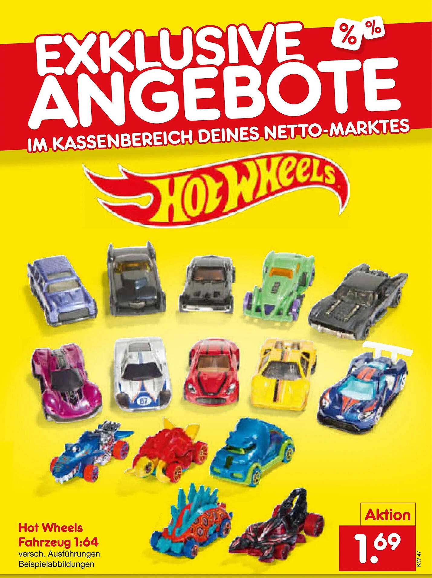 Hot Wheels Fahrzeuge 1:64 – Verschiedene Ausführungen