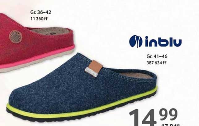 inblu Hausschuhe in verschiedenen Größen und Farben