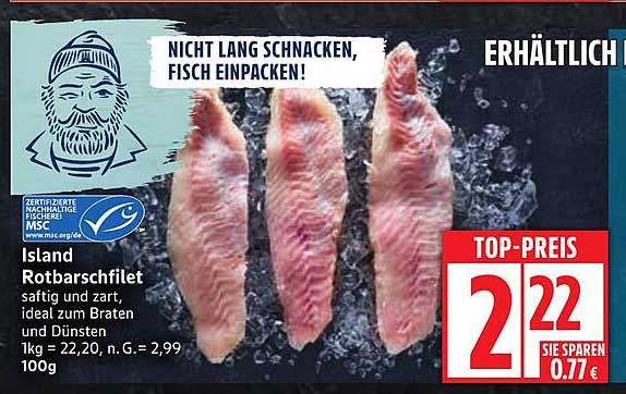 Island Rotbarschfilet