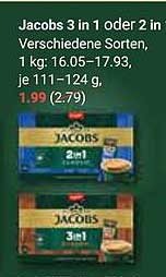 Jacobs 3 in 1 oder 2 in verschiedenen Sorten, 1 kg