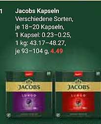 Jacobs Kapseln - Verschiedene Sorten, 18–20 Kapseln