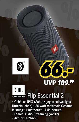 JBL Flip Essential 2 Bluetooth-Lautsprecher