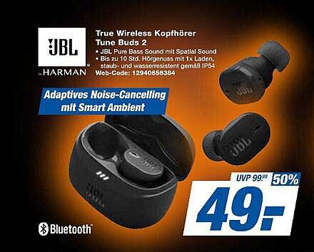 JBL True Wireless Kopfhörer Tune Buds 2