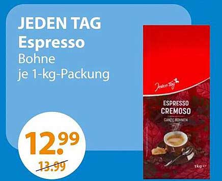 JEDEN TAG Espresso Bohne je 1-kg-Packung