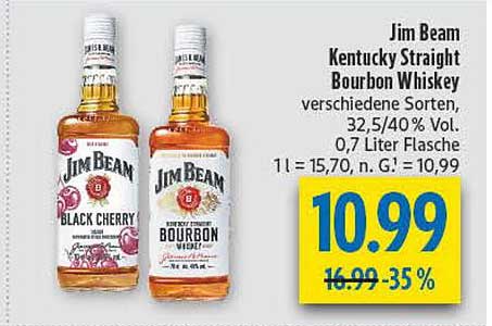 Jim Beam Kentucky Straight Bourbon Whiskey - Verschiedene Sorten