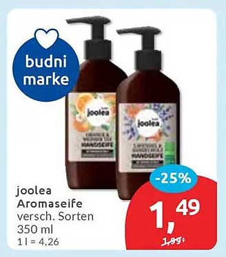 Joolea Aromaseife 350 ml - Verschiedene Sorten