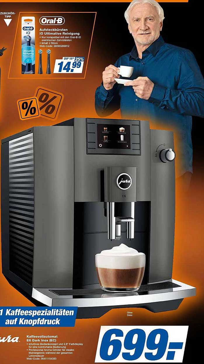 Jura E6 Kaffeevollautomat - Der Genuss auf Knopfdruck