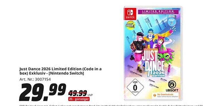 Just Dance 2026 Limited Edition (Code in a box) Exklusiv - [Nintendo Switch]