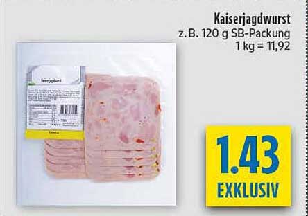 Kaiserjagdwurst 120 g SB-Packung