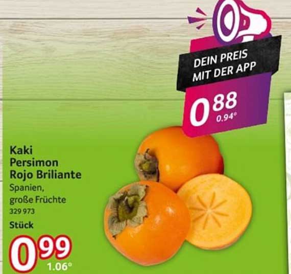 Kaki Persimon Rojo Briliante aus Spanien - Große Früchte