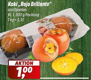 Kaki „Rojo Brillante“ aus Spanien - 300 g Packung