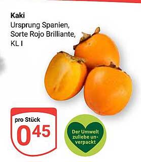 Kaki - Ursprung Spanien, Sorte Rojo Brilliant, KL I