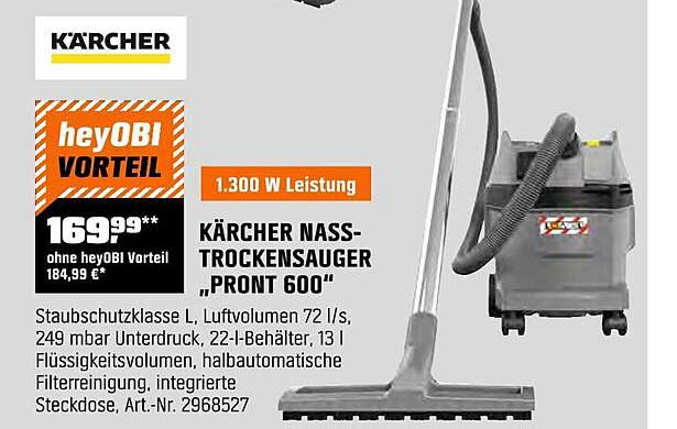 KÄRCHER NASSTROCKENSAUGER „PRONT 600“